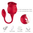 (image for) 2-in-1 Rose Clit Sucker With Bud Vibrator