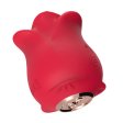(image for) Rose-Shaped Clitoral Vibrator With Tongue