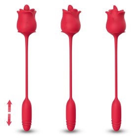 Rose Sex toy with Licking Function & Thrusting