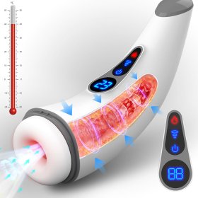 Powerful Sucking & Vibrating Heating Masturbator