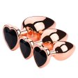 (image for) Rose Gold Anal Plug With Heart Diamond