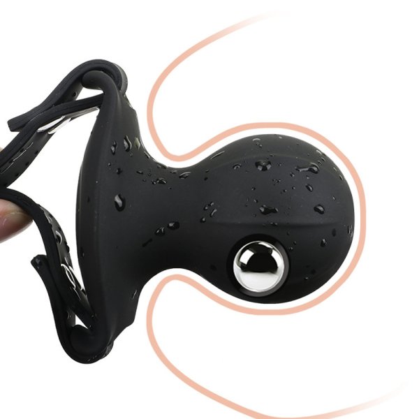 (image for) Silicone Electric Shock Ball Mouth Gag