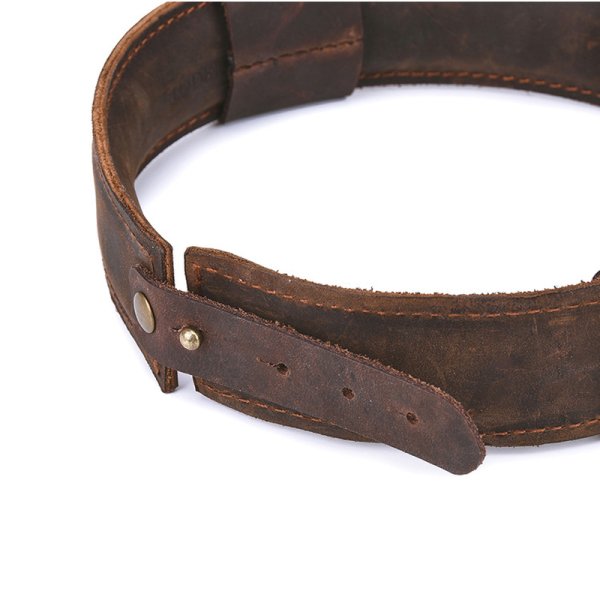 (image for) Vintage Pull-Up Real Leather Collar