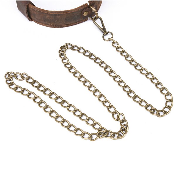 (image for) Vintage Pull-Up Real Leather Collar