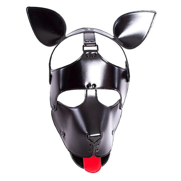 (image for) Vegan Leather Padded Dog Mask