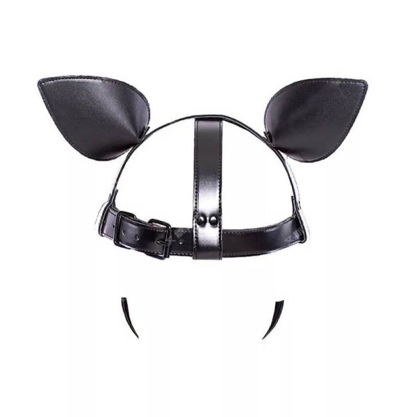 (image for) Vegan Leather Padded Dog Mask