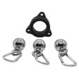 (image for) Silicone Ring with 3 Metal Pendant Balls