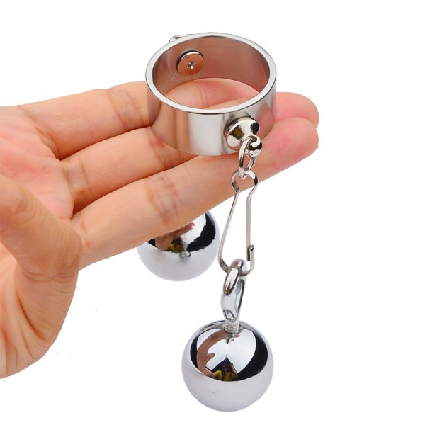 (image for) Bondage Play Penis Ring With Balls - Short