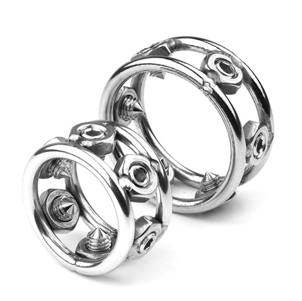 (image for) Cock Rings with 6 Spikes - Heavy