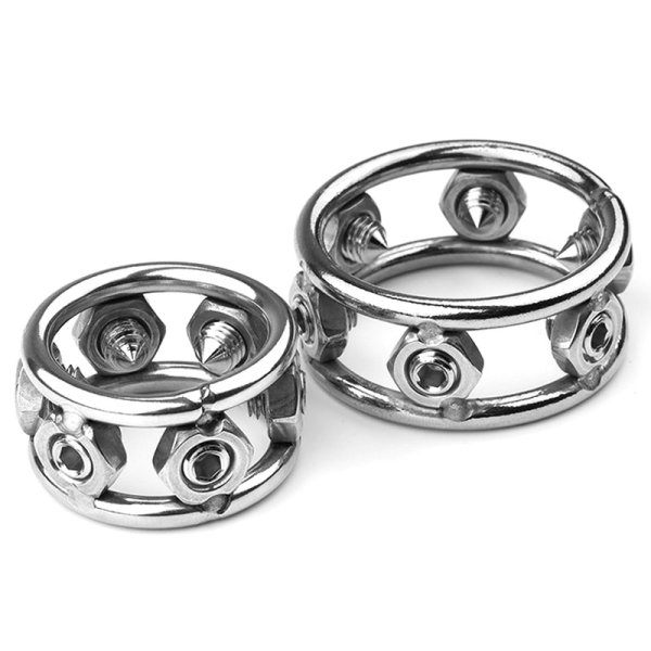 (image for) Cock Rings with 6 Spikes - Heavy