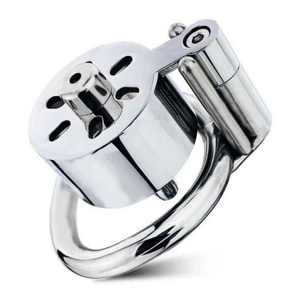 (image for) Canned Male Chastity Cock Cage with Urethral Plug