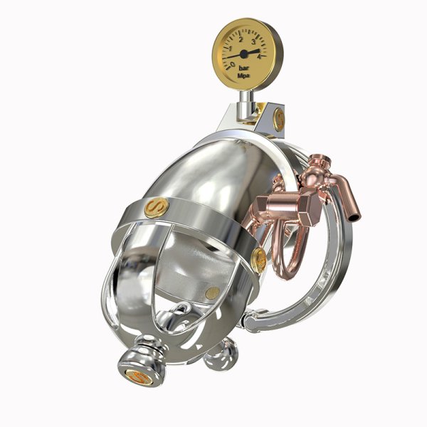 (image for) Steampunk Chastity Device Cock Cage