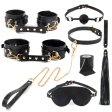 (image for) Faux Leather Bondage Restraints Kits - 8 pcs