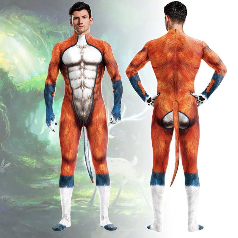 (image for) Animal Cosplay Costume - Dog Orange