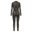 (image for) Print Halloween Costume Petsuit - Snakeskin