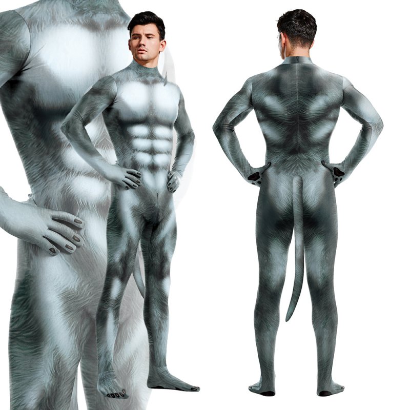 (image for) Animal Cosplay Costume - Color Grey
