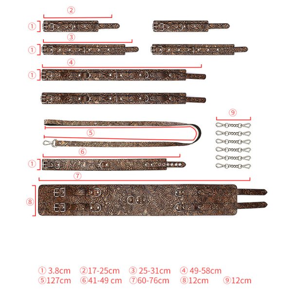 (image for) 8-Piece Waistband Restraint Set
