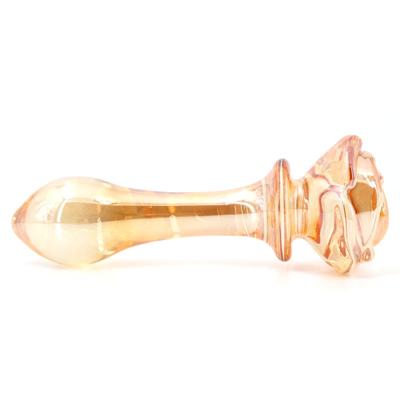 (image for) Flower One Ball Butt Plug - Golden