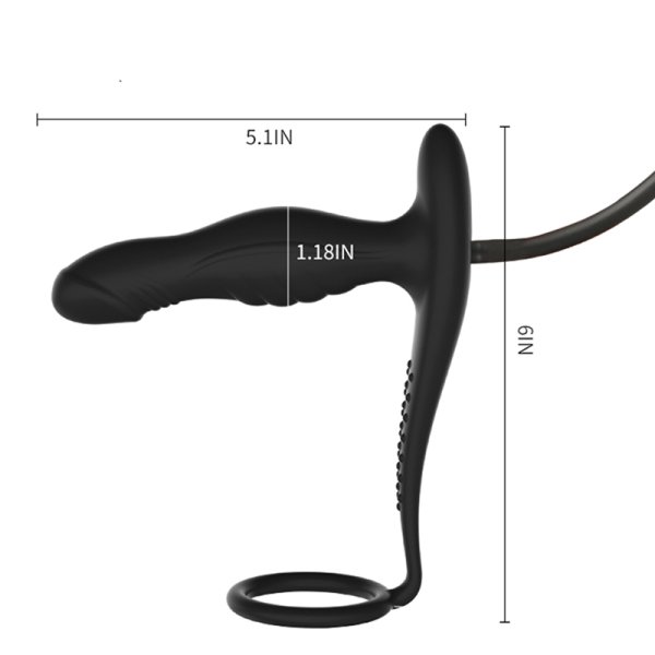 (image for) Inflatable Anal Plug Cock Ring
