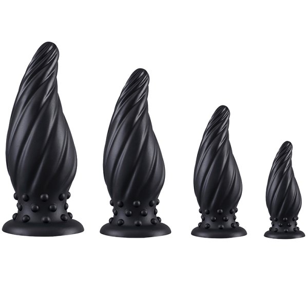 (image for) Spiral Cone Silicone Butt Plug