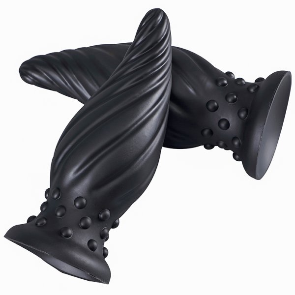 (image for) Spiral Cone Silicone Butt Plug