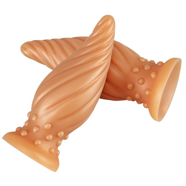 (image for) Spiral Cone Silicone Butt Plug