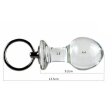 (image for) Pull Tab Round Head Glass Butt Plug