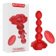 (image for) Rose Rotating Beads Anal Butt Plug