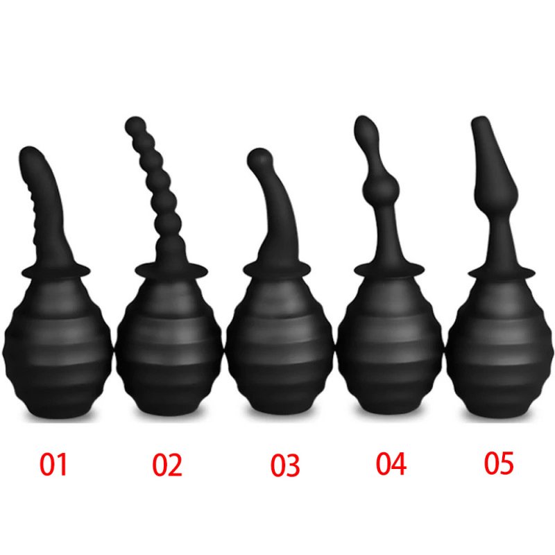 (image for) Rubber Bottle Enema Sex Anal Cleaner 5 Styles