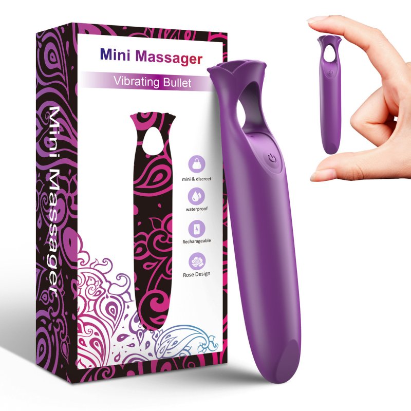 (image for) Rose Mini Vibrator Bullet with Lipstick Shape