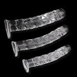 (image for) Ribbed Crystal Glass Realistic Dildo