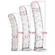 (image for) Ribbed Crystal Glass Realistic Dildo