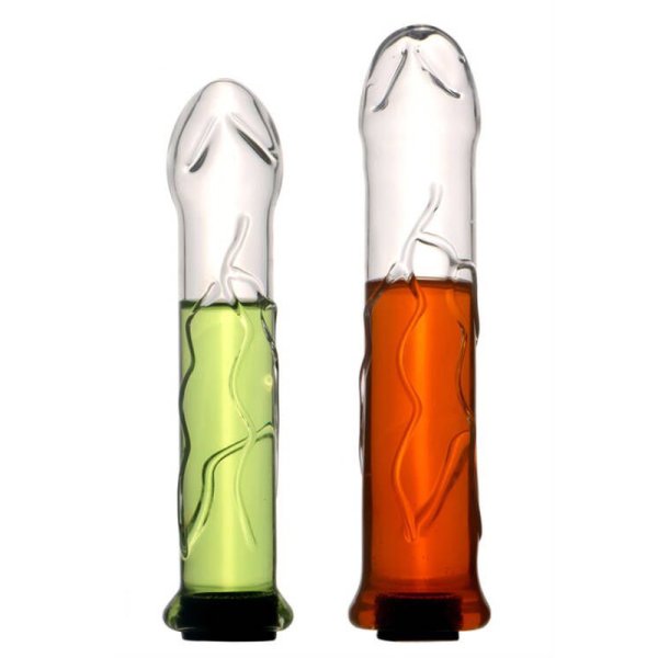 (image for) Hollow Water-filled Heated Glass Dildo