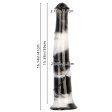 (image for) Black and White Silicone Horse Dildo 01
