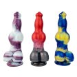 (image for) Dog Realistic Multicolor Dildo with Knot