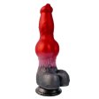 (image for) Dog Realistic Multicolor Dildo with Knot