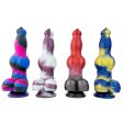 (image for) Dog Realistic Multicolor Dildo with Knot