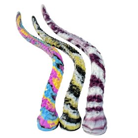 Multi-colored Octopus Shaped Silicone Butt Plugs