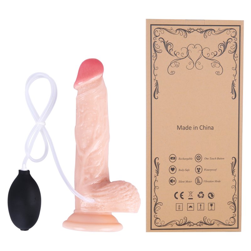 (image for) 8.27in Realistic Feeling Cumming Dildo