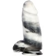 (image for) Black and White PVC Realistic Dildo 07