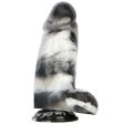 (image for) Black and White PVC Realistic Dildo 07