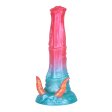 (image for) Alien Beast Cyan Rainbow 9.3" Dildo - A