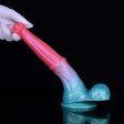 (image for) Alien Beast Cyan Rainbow 9.7" Dildo - C
