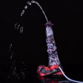 Squirting Alien Beast Night Elf 9.7" Dildo - C