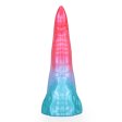 (image for) Alien Beast Cyan Rainbow 8.2" Dildo - D