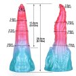 (image for) Alien Beast Cyan Rainbow 8.2" Dildo - D