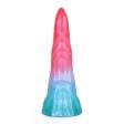 (image for) Alien Beast Cyan Rainbow 8.2" Dildo - D