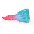 (image for) Alien Beast Cyan Rainbow 8.2" Dildo - D
