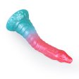 (image for) Alien Beast Cyan Rainbow 9.8" Dildo - E