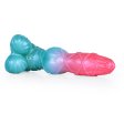 (image for) Alien Beast Cyan Rainbow 9.4" Dildo - H